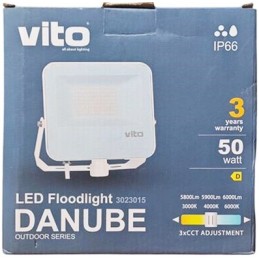 Faro LED 3xCCT 50W 6000lm IP66