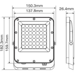 Faro LED 30W 4000K IP65 luce naturale