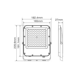 Faro LED 50W 4000K 5900lm IP65 luce naturale