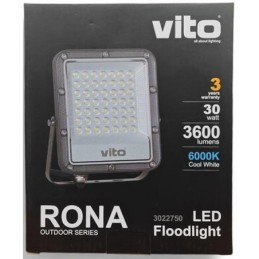 Faro LED 30W 6000K 3600lm IP65 luce fredda