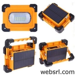 Faro LED con funzione powerbank a ricarica solare 9000mAh 60W 6500K