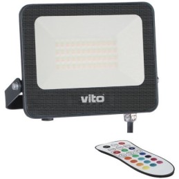 Faro LED RGBW 50W IP65 5000 lm con telecomando
