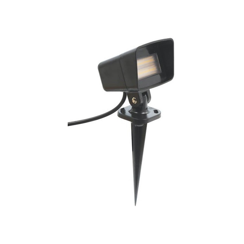 Paletto LED da giardino 575lm 3000K luce calda 5W IP65 nero