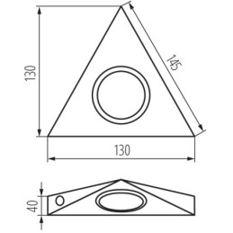 Lampada sottopensile spot 12V ZEPO Kanlux