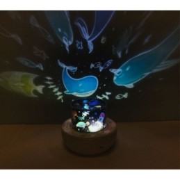 Lampada da notte con proiettore vari temi WH-E01