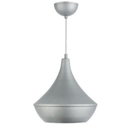 Lampadario da soffitto pendente E27 Φ205x180x650mm color argento
