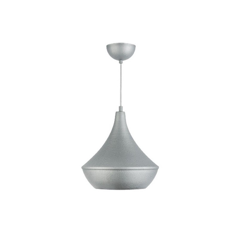 Lampadario da soffitto pendente E27 Φ205x180x650mm color argento