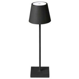 Lampada LED ricaricabile da tavolo 3W dimmerabile in metallo nero