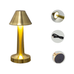 Lampada da tavolo dimmerabile color oro