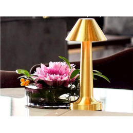 Lampada da tavolo dimmerabile color oro