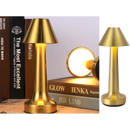 Lampada da tavolo dimmerabile color oro