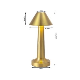 Lampada da tavolo dimmerabile color oro