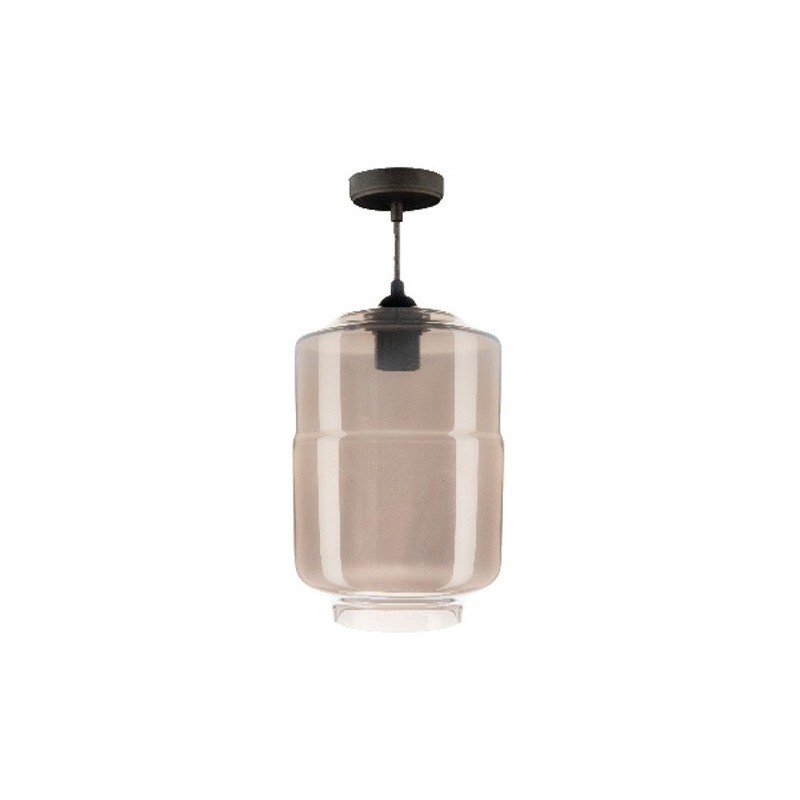 Lampadario  in Vetro Fumè E27 180x260mm