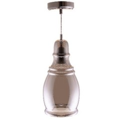 Lampadario in Vetro Fumè E27 Ø140mm