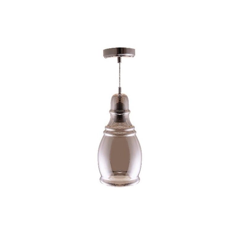 Lampadario in Vetro Fumè E27 Ø140mm