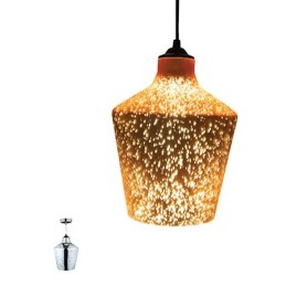 Lampadario in vetro cromato 1xE27 Ø20cm