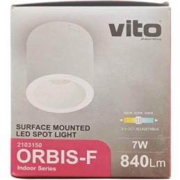 Faretto LED da soffitto 7W 3xCCT 840lm Φ9*10CM bianco