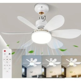 Ventilatore da soffitto con luce LED e telecomando 15W 1275lm 3xCCT