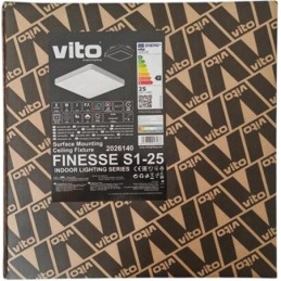 Plafoniera LED quadrata 25W 2000lm 3CCT bianca