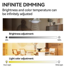 Lampada LED E27 30W con funzione ventilatore e telecomando 3xCCT