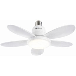 Lampada ventilatore LED 40W E27 con telecomando