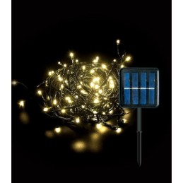 Luci a LED natalizie con pannello solare 300LED luce calda 2700K 30M 1.2V IP44