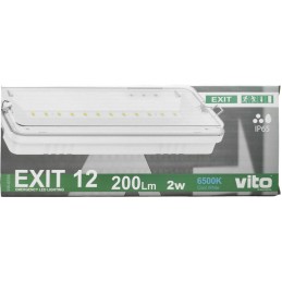 Lampada LED d'emergenza 2W 6500K luce fredda