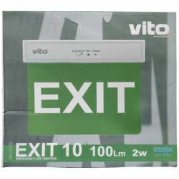 Lampada LED d'emergenza "EXIT" 2W 6500k luce fredda