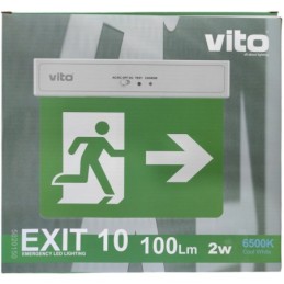 Lampada LED uscita d'emergenza 2W 6500k luce fredda