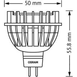 Lampadina 8W GU5.3 luce calda 621 lumen Osram