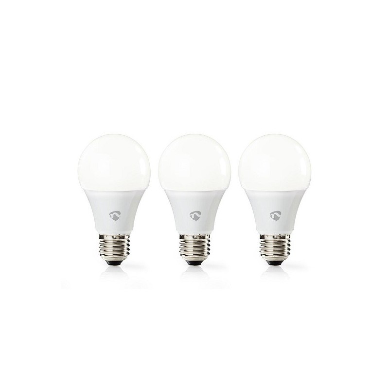 Lampadina LED Smart Wi-Fi 9W Bianco caldo 2700K E27 800 lumen confezione da 3 pezzi