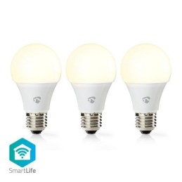 Lampadina LED Smart Wi-Fi 9W Bianco caldo 2700K E27 800 lumen confezione da 3 pezzi