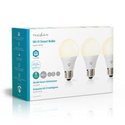 Lampadina LED Smart Wi-Fi 9W Bianco caldo 2700K E27 800 lumen confezione da 3 pezzi