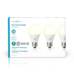 Lampadina LED Smart Wi-Fi 9W Bianco caldo 2700K E27 800 lumen confezione da 3 pezzi