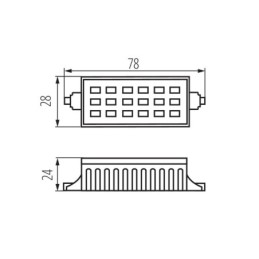 Lampadina RANGO MINI LED R7S SMD-WW 6W 500lm 3000k Kanlux