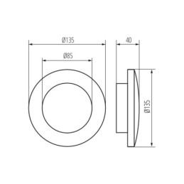 Lampada LED per facciate FORRO 8W 330lm 4000k Kanlux