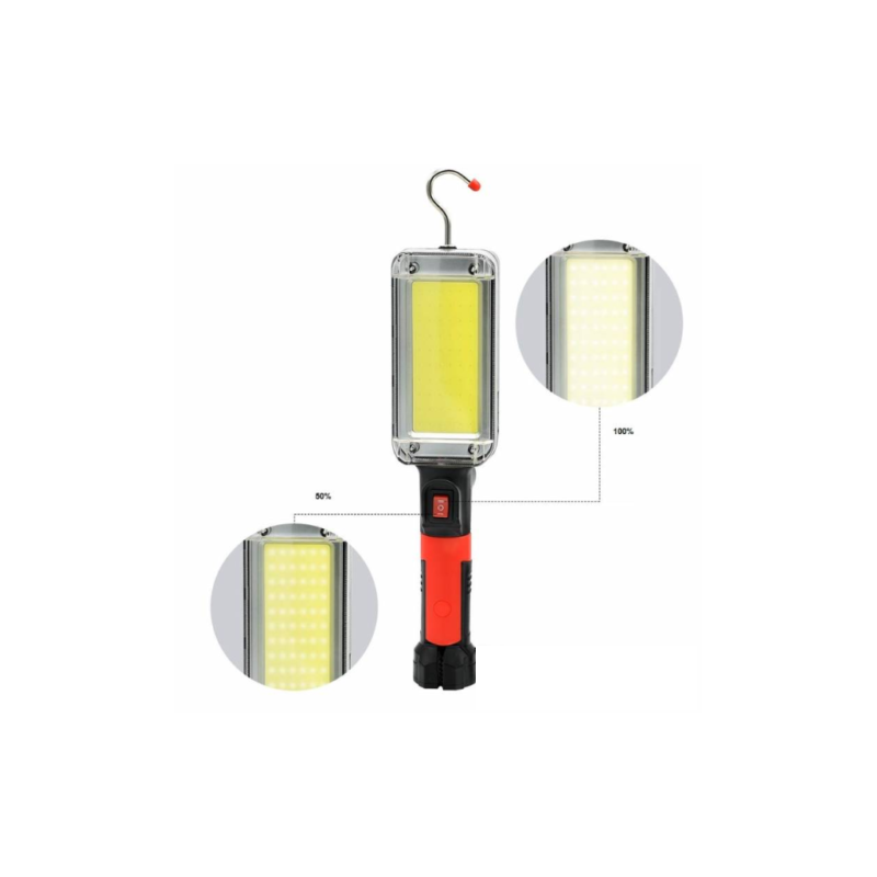 Lampada COB LED da lavoro ricaricabile 700lm 20W 5000K 60LED