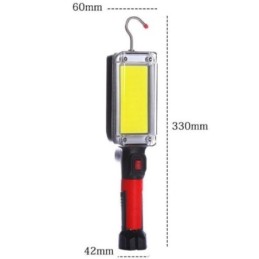 Lampada COB LED da lavoro ricaricabile 700lm 20W 5000K 60LED