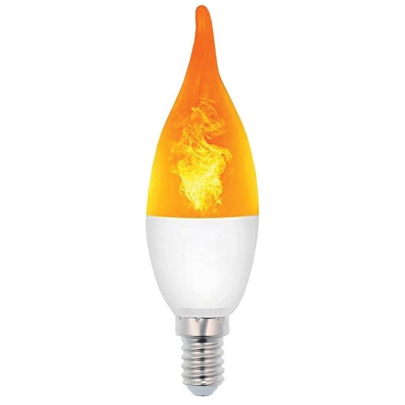 Lampadina LED effetto fiamma E14 3W luce calda 1400K Vito