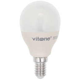 Lampadina LED mini globo E14 7W 507Lm 2700K luce calda Vito