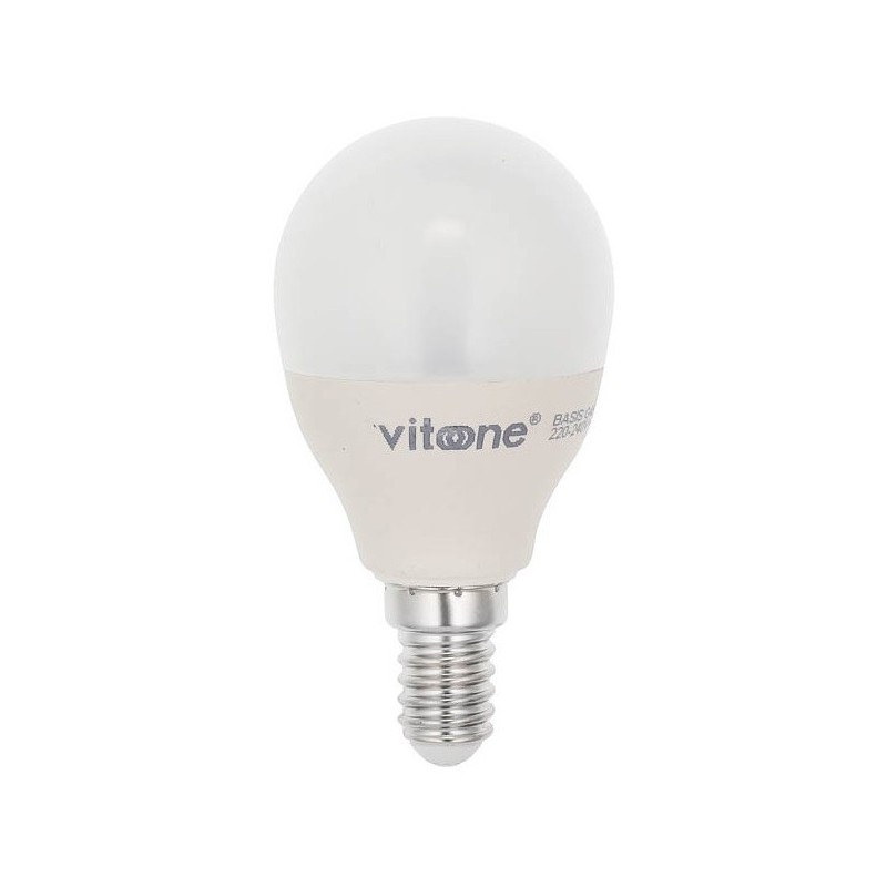 Lampadina LED mini globo E14 7W 507Lm 2700K luce calda Vito