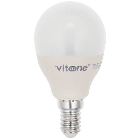 Lampadina LED mini globo E14 7W 507Lm 2700K luce calda Vito