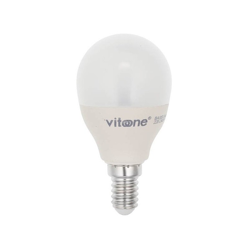 Lampadina LED mini globo E14 5W 403Lm 4000K luce naturale Vito