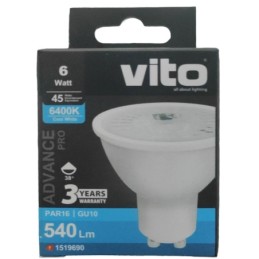 Lampadina LED GU10 6W 540lm luce fredda 6400K