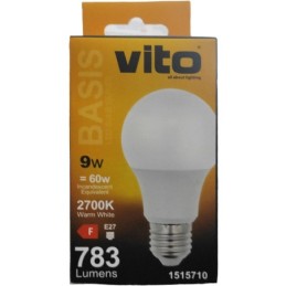 Lampadina LED E27 9W 783Lm 2700K luce calda
