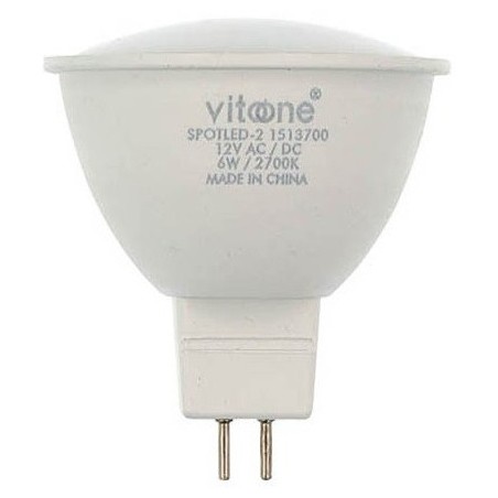 Lampadina LED GU5.3 MR16 6W 528Lm 6400K luce fredda 12VDC