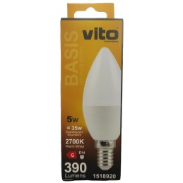 Lampadina LED E14 5W 390Lm 2700K bianco caldo