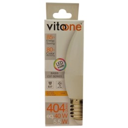Lampadina LED 5.5W 404lm E27 luce calda 2700k