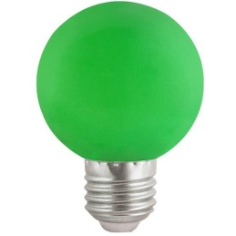 Lampadina LED E27 luce verde 3W 180lm