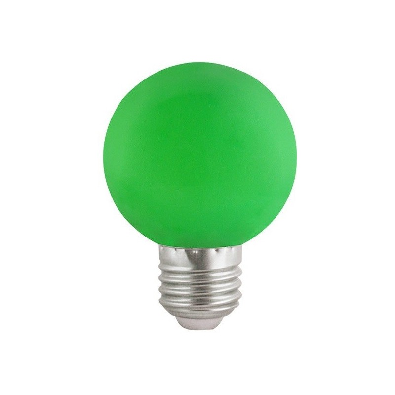 Lampadina LED E27 luce verde 3W 180lm